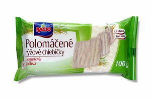 Polomáčené rýžové chlebíčky v jogurtové polevě 100g Polomáčené rýžové chlebíčky v jogurtové polevě 100g