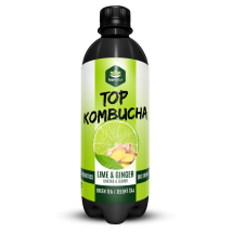 TOP Kombucha Limetka&Zázvor 500 ml TOP Kombucha Limetka&Zázvor 500 ml