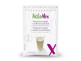 KetoMix Proteínový kokteil s vanilkovou príchuťou 32 g (1 porcia)