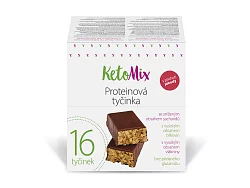 KetoMix Proteínové tyčinky s príchuťou jahody 16 x 40 g