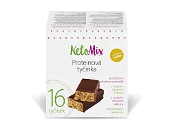 KetoMix Proteínové tyčinky s príchuťou vanilky 16 x 40 g