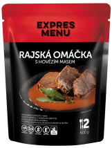 Expres Menu Rajská omáčka s hovädzím mäsom 600 g (2 porcie) Expres Menu Rajská omáčka s hovädzím mäsom 600 g (2 porcie)
